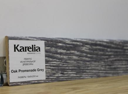 Плинтус Karelia 60х16 мм Дуб Promenade Grey