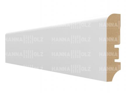 Плинтус Hannahholz Белый под покраску 60х16 мм AW60402