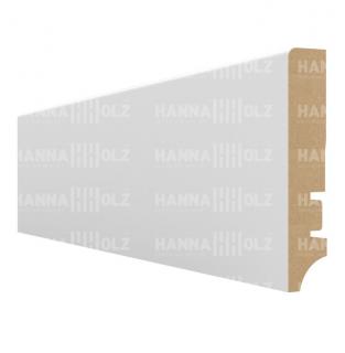 Плинтус Hannahholz Белый под покраску 81х16 мм AW81401