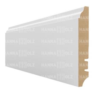 Плинтус Hannahholz Белый под покраску 100х16 мм KW100301