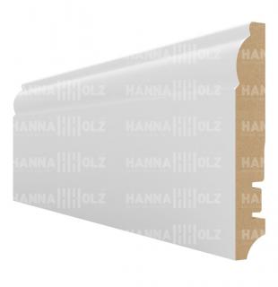 Плинтус Hannahholz Белый под покраску 100х16 мм KW100305