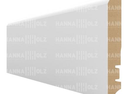 Плинтус Hannahholz Белый под покраску 100х16 мм AW100403
