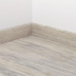 Плинтус Tarkett шпонированный 80х20 мм Art Уайт канвас