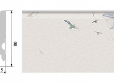 Плинтус Corkstyle Adventures с фотопечатью Flight 80х15 мм