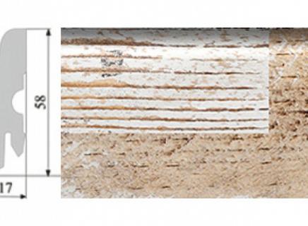 Плинтус Corkstyle Impuls&loft с фотопечатью Melt&Rift 58х17 мм