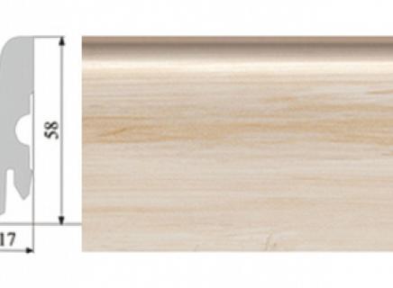 Плинтус Corkstyle Wood с фотопечатью Maple 58х17 мм