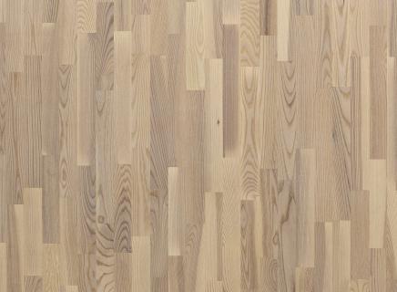 Паркетная доска Polarwood Classic 3-х полосная ASH LIVING WHITE MATT