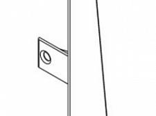 Заглушка левая Ideal Деконика 70 мм Каштан 351