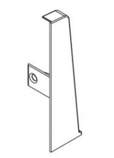 Заглушка левая Ideal Деконика 70 мм Каштан 351