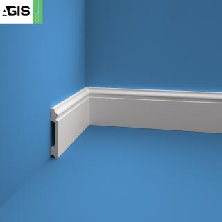 Плинтус напольный Agis Под покраску EP005 100х16 мм