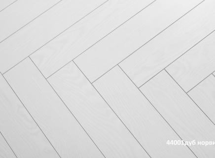 Ламинат Kronparket Herringbone Дуб норвич 44001 под ёлочку