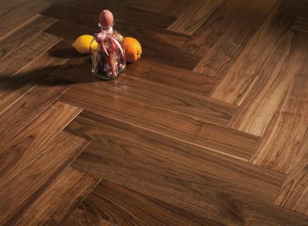 Инженерная доска Vecchio Parquet Английская ёлочка Европейский Орех Атланта