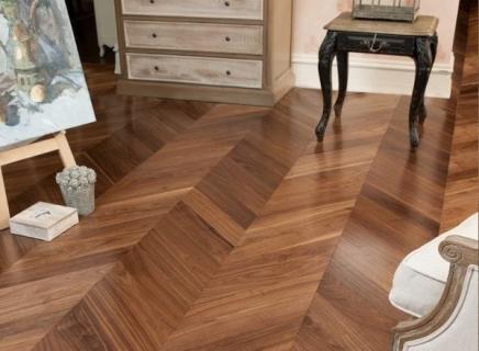 Инженерная доска Vecchio Parquet Французская ёлочка Европейский Орех Монреаль