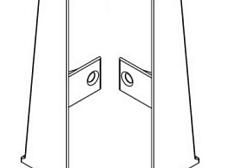 Заглушки Ideal Деконика 70 мм  Клен северный 263 (2 шт. левая + правая)