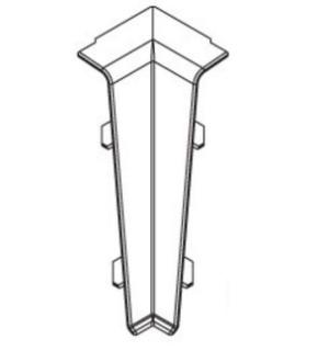 Угол внутренний Ideal Деконика 85 мм Орех серый 296