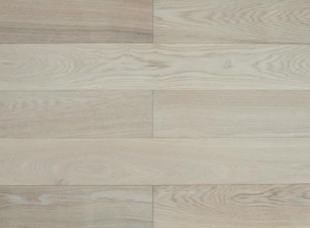 Паркетная доска Amber Wood Ясень Ясень Беленый Браш Лак 125x900 мм