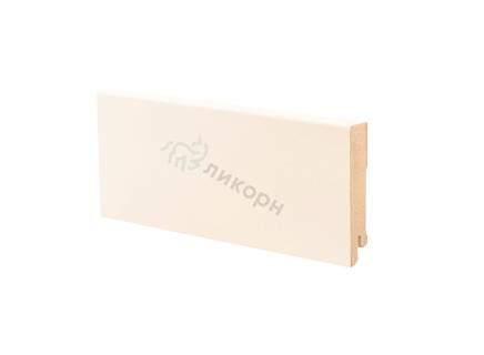 Плинтус Ликорн Однотонный лакированный Кремовый 80х16 мм К-06