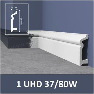 Плинтус Solid под покраску 1 UHD 37/80 W