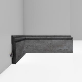 Плинтус напольный Decomaster D005-1632 79х13 мм