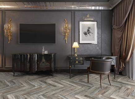 ПВХ плитка Cronafloor Herringbone Дуб Реймс BD-40035-2