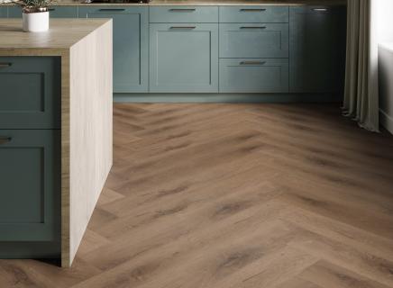 ПВХ плитка Invictus Primus Parquet Клеевая Royal Oak Mocca