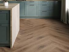 ПВХ плитка Invictus Primus Parquet Клеевая Royal Oak Mocca					