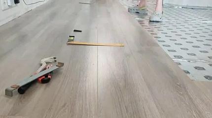 Укладка ламината единым контуром