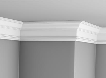 Плинтус Glanzepol HD полимер потолочный  GPD-50 LED