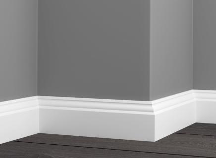 Плинтус Glanzepol HD полимер напольный  GPD-8