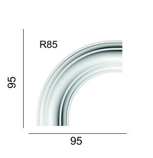 Угловой элемент для молдинга GPD-21 Glanzepol 95х95 мм
