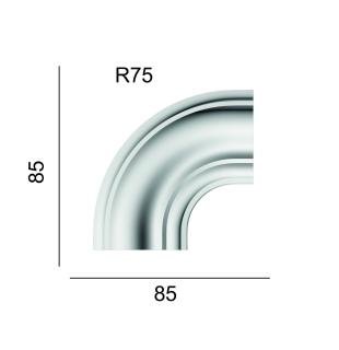 Угловой элемент для молдинга GPD-23 Glanzepol 85х85 мм