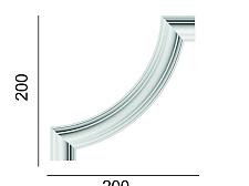 Угловой элемент для молдинга GPD-21 Glanzepol 200х200 мм