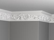 Плинтус Glanzepol инжекционный потолочный с орнаментом  GP-39