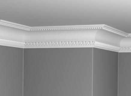 Плинтус Glanzepol инжекционный потолочный с орнаментом  GP-42