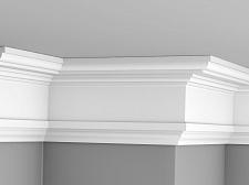 Плинтус Glanzepol инжекционный потолочный гладкий  GP-69					