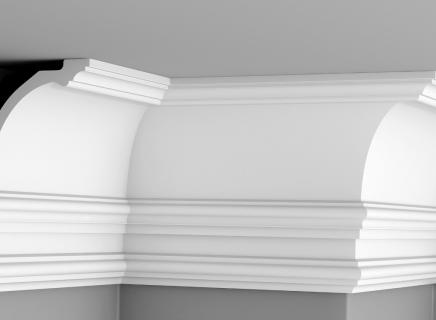 Плинтус Glanzepol инжекционный потолочный гладкий  GP-119