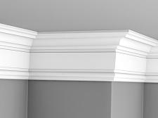 Плинтус Glanzepol инжекционный потолочный гладкий  GPL-1					