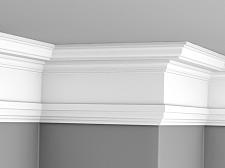 Плинтус Glanzepol инжекционный потолочный гладкий  GPL-7					