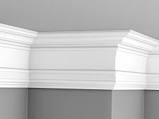 Плинтус Glanzepol инжекционный потолочный гладкий  GPL-8					