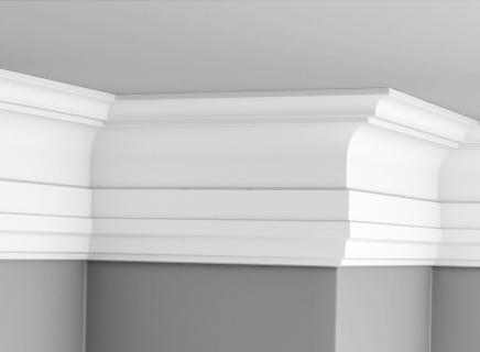 Плинтус Glanzepol инжекционный потолочный гладкий  GPL-9