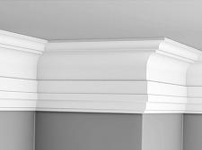 Плинтус Glanzepol инжекционный потолочный гладкий  GPL-9					