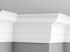 Плинтус Glanzepol инжекционный потолочный гладкий  GPL-10					