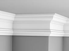 Плинтус Glanzepol инжекционный потолочный гладкий  GPL-13					