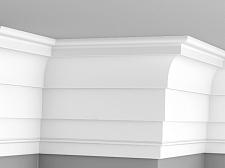 Плинтус Glanzepol инжекционный потолочный гладкий  GPL-18					