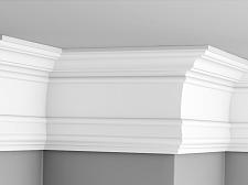 Плинтус Glanzepol инжекционный потолочный гладкий  GPL-19					