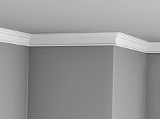 Плинтус Glanzepol Экструзионный потлочный гладкий  GPX-1					