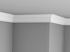 Плинтус Glanzepol Экструзионный потлочный гладкий  GPX-2