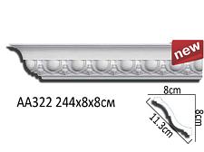Плинтус Перфект Потолочный из полиуретана  AA322					