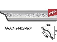 Плинтус Перфект Потолочный из полиуретана  AA324					