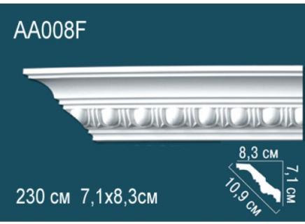 Плинтус Перфект Потолочный из полиуретана  AA008F гибкий